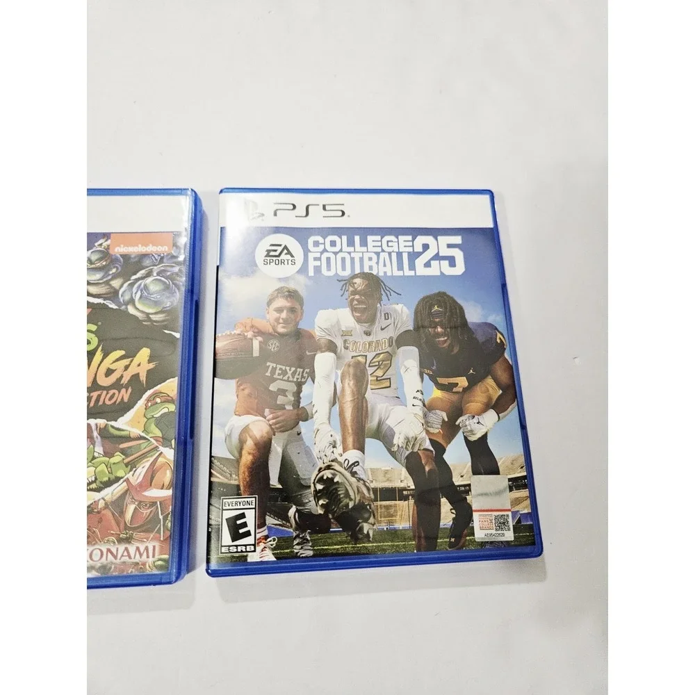 PS5 Game Lot Ninja Turtles, WWE‎ 2K 25 And College Football